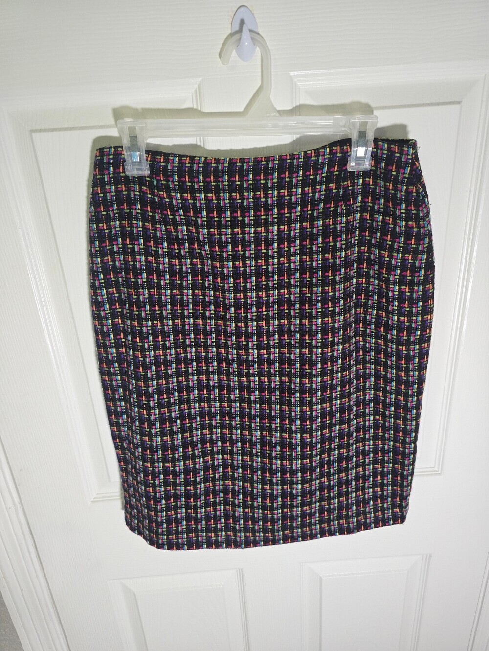 London Times Womens Colorful Pattern Pencil Skirt Size 10